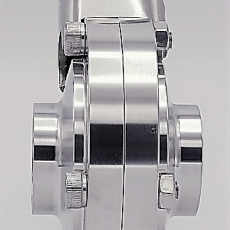 Absperrklappe, edelstahl, schweißbar