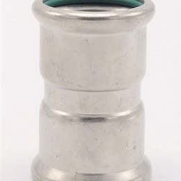 Coupling Press Fittings, Stainless Steel, F/F