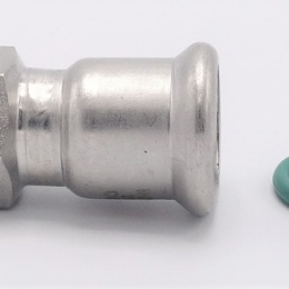 Pressing Reducer Stainless Steel /external thread (threaded adapter) |18 mm_1/2"