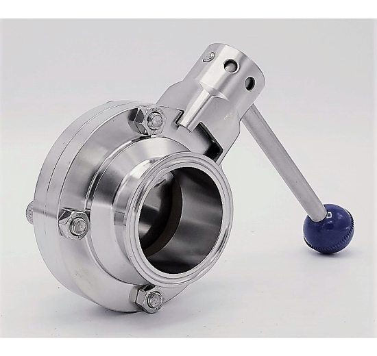 Stainless steel butterfly valves, CLAMP type C-C DN50(K64)
