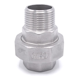 Stainless Steel Union Thread, / flat seal / type 316  1"