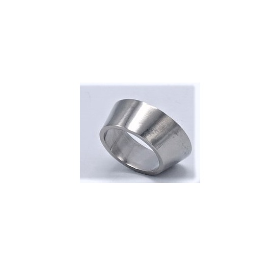 Welded eccentric reduction, short DN25/20, stainless steel