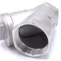 Stainless steel Y filter slant with stainless sifter, threaded