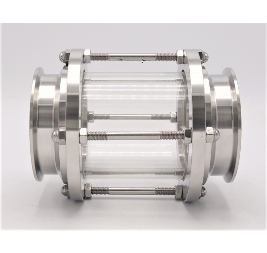 Straight sight glass, clamp C-C DN80 (clamp collar 106mm)