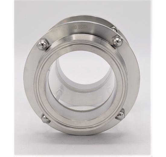 Straight sight glass, clamp C-C DN80 (clamp collar 106mm)