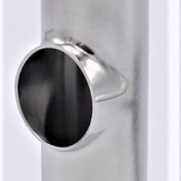 T-piece, Short, Welded DN25 (28x1,5mm), stainless steel