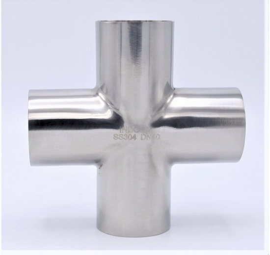 Welded Cross DN50 (52x1,5mm), stainless steel
