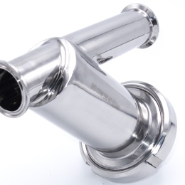 Stainless steel sanitary Y- filter, Clamp C-C for use in beverage production