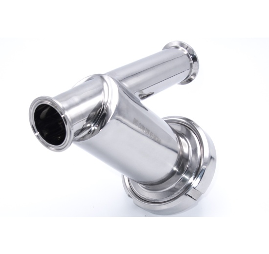 Stainless steel sanitary Y- filter, Clamp C-C for use in beverage production