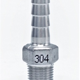 Hose nipple extension / hose end with hexagon / type 337 1/8"