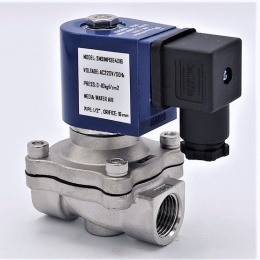 Stainless Steel Solenoid Valve 2/2, G 1/2" AC230V, NC