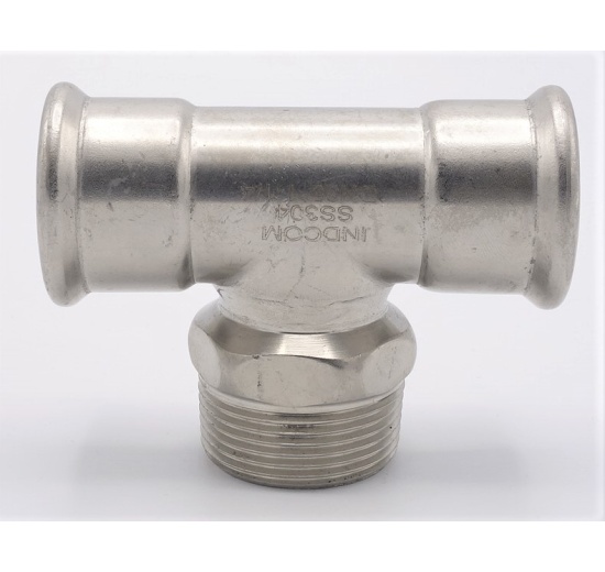 T Piece, Press Fittings F/M (external thread) /F