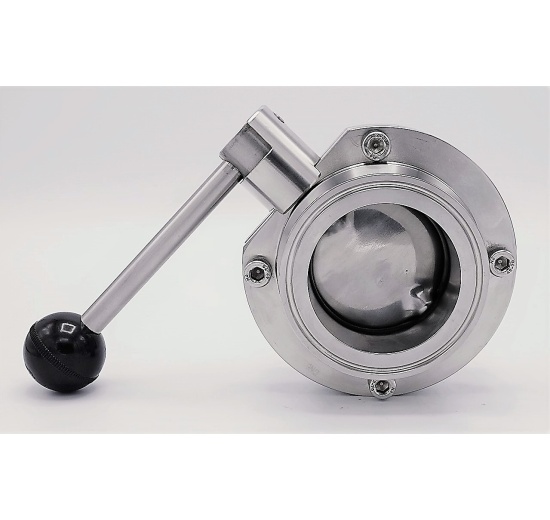Stainless steel butterfly valves, CLAMP type C-C | DN65_180 (K91)