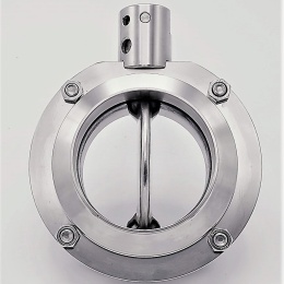 Stainless steel butterfly valve, DN80 welded type S-S