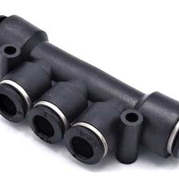 Triple Branch Union, push-in fittings