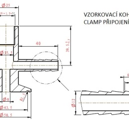 Stainless steel sampling valve CLAMP  Stainless steel valves and fittings Food and Beverage Applicat
