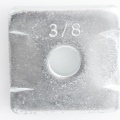Square washer galvanized, montage and anchor system