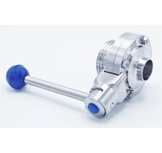 nerezová přímá klapka, závitová/navařovací typ G-S, DN 25