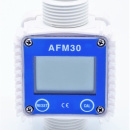 Electronic turbine flow meter with LCD display