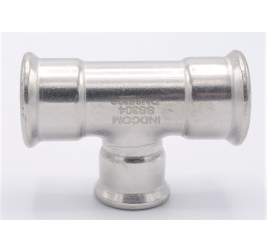 T Piece, Press Fittings, reduced F/F/F 35_28_35