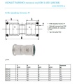 Coupling Press Fittings, Stainless Steel, F/F