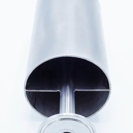 Bubbler airlock, stainless steel for beverage production