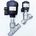 Pneumatically-operated Valves, Angle Seat - 45°, G-thread, Gasket PTFE