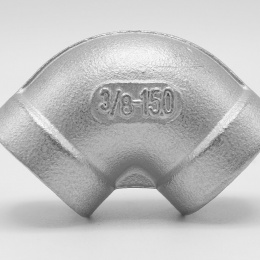 stainless steel  Elbow threaded / type 301_ 90°, 3/8"