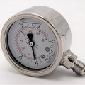 stainless steel pressure gauges, the bottom connection