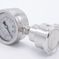 Stainless Steel Pressure Gauge with Separating Diaphragm-CLAMP, Dial 63 mm 0-2,5 bar, (clamp-50,5mm)