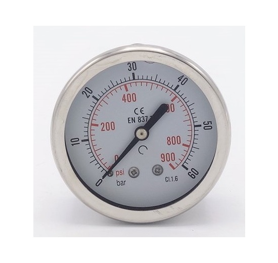 Stainless steel pressure gauges - the back (coaxial) connection 0 - 60 bar 1/4”