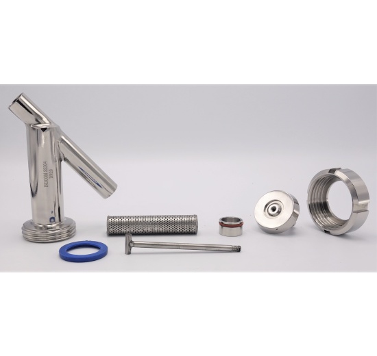 Stainless steel sanitary Y filter, welded S-S, for F&B production