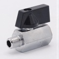 Brass ball valve MINI with reduced flow, one-piece, threaded 1/8”