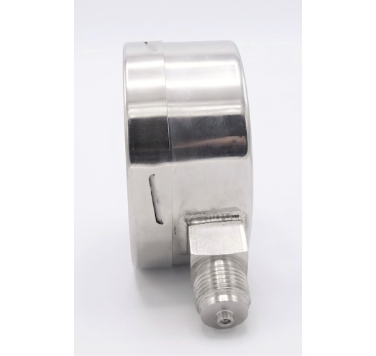 Stainless steel pressure gauges - the bottom (radial) connection, dial 100 mm | -1/ 1.5 bar (1/2")