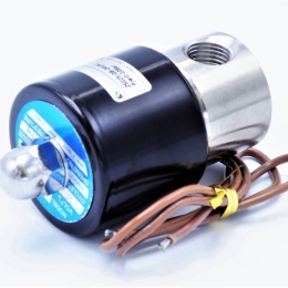 Stainless Steel Solenoid Valve 2/2, G 1/4" AC24V, NC