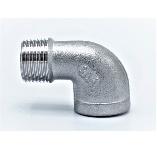Threaded Elbow M/F type 304_ 90°  3/8", stainless steel
