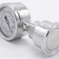 Stainless Steel Pressure Gauge, Dial 63 mm, With A Sanitary Diaphragm CLAMP DIN32676 (50.5 mm) | 0-6 bar, (clamp collar-50,5mm)