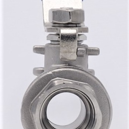 Stainless steel ball valve with full bore, two- piece 1/2”