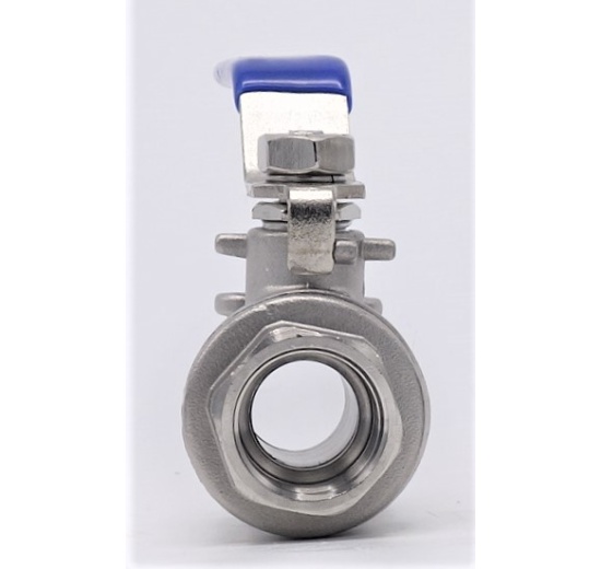 Stainless steel ball valve with full bore, two- piece 1/2”
