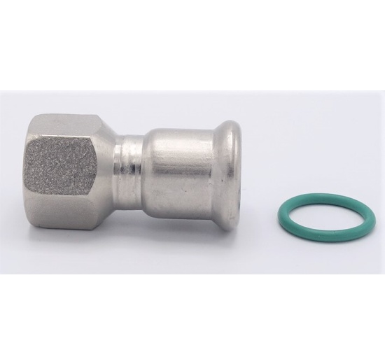 Pressing Reducer Stainless Steel / internal thread (threaded adapter) |18 mm_1/2"