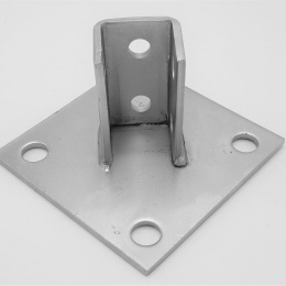 Anchor Foot Square Galvanized, Saddle Holder 150x150 mm