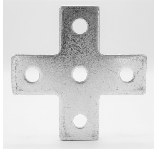 X-shaped beam coupling galvanized, mounting and anchor system