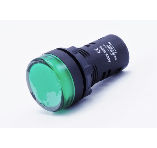 LED indicators - green, AC 220 V