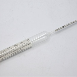 Cukroměr pivovarský s teploměrem 0-10