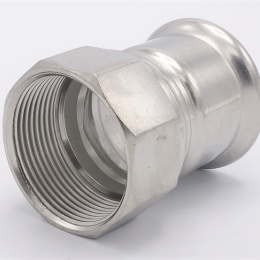 Pressing Reducer Stainless Steel / internal thread (threaded adapter) 42 mm_1 1/2"