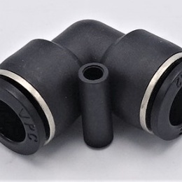 L shape, push-in fittings DN 8mm, pneumatic plastic components