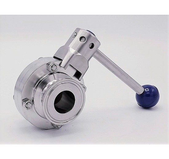 Stainless steel butterfly valves, CLAMP type C-C DN25 (collar 50.5mm)