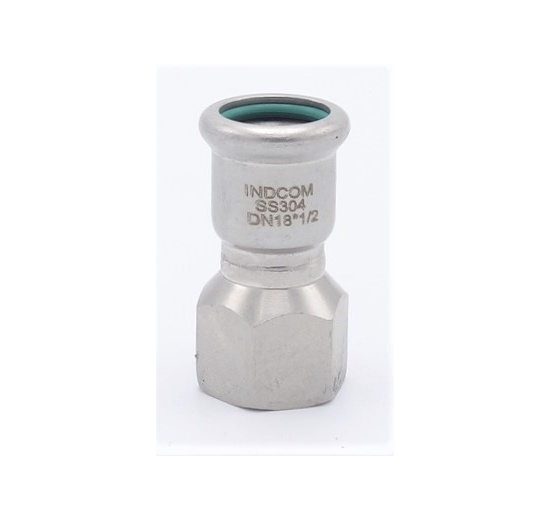 Pressing Reducer Stainless Steel / internal thread (threaded adapter) |18 mm_1/2"