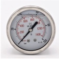 Stainless steel pressure gauges - the back (coaxial) connection  0 - 100 bar, thread 1/4”