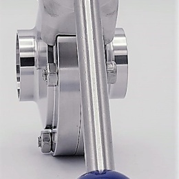 DN32 Stainless Steel Butterfly Valve, Welded, type S-S